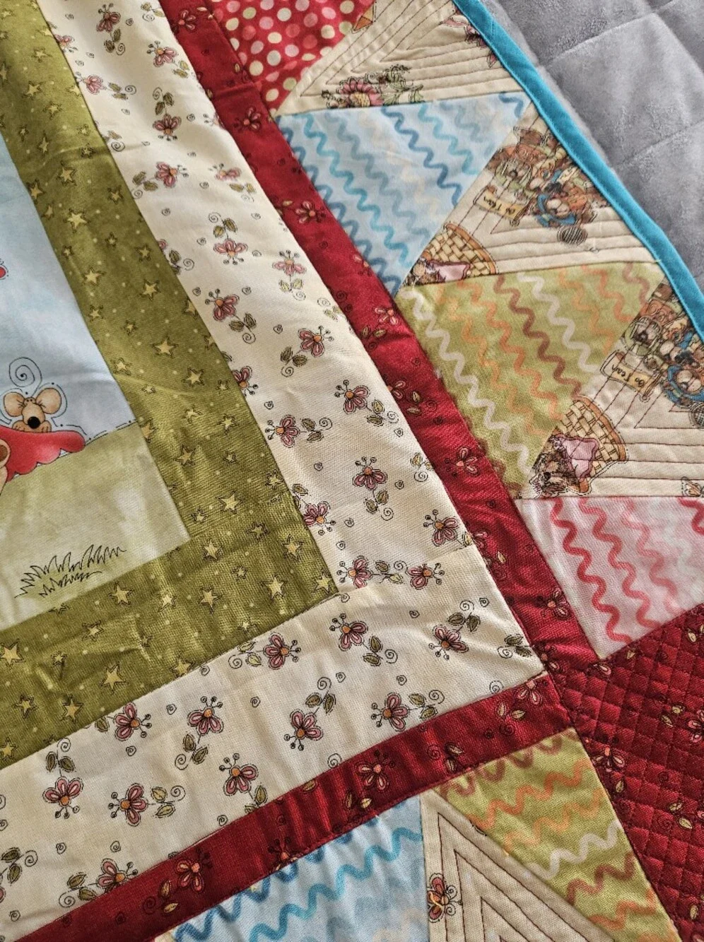 Handmade Why God Made Little Girls Patchwork Baby Quilt 42x51 New